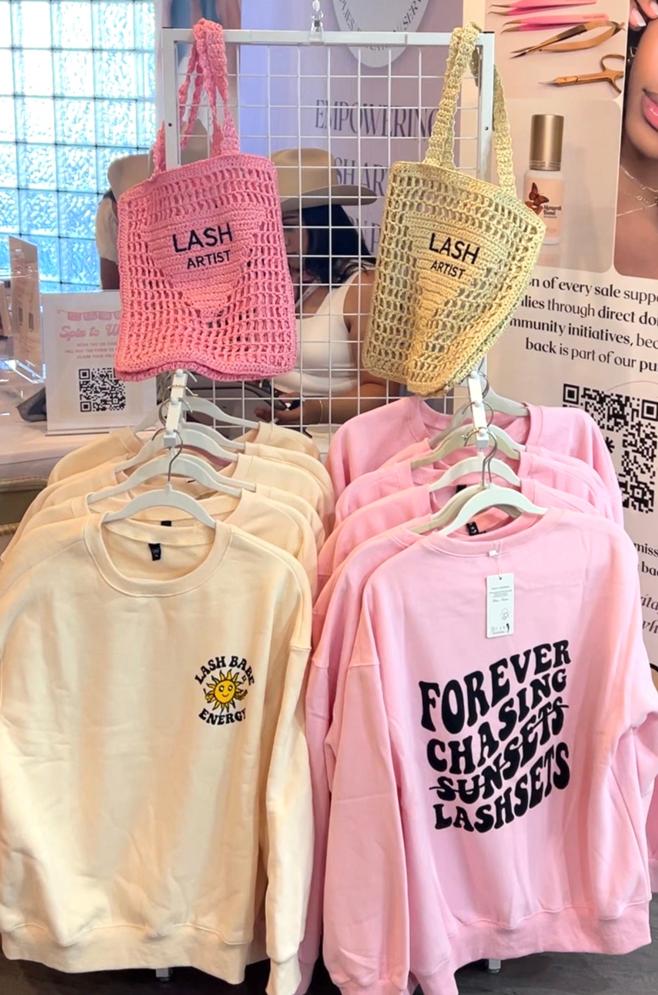 LASH BABE ENERGY SWEATSHIRTS