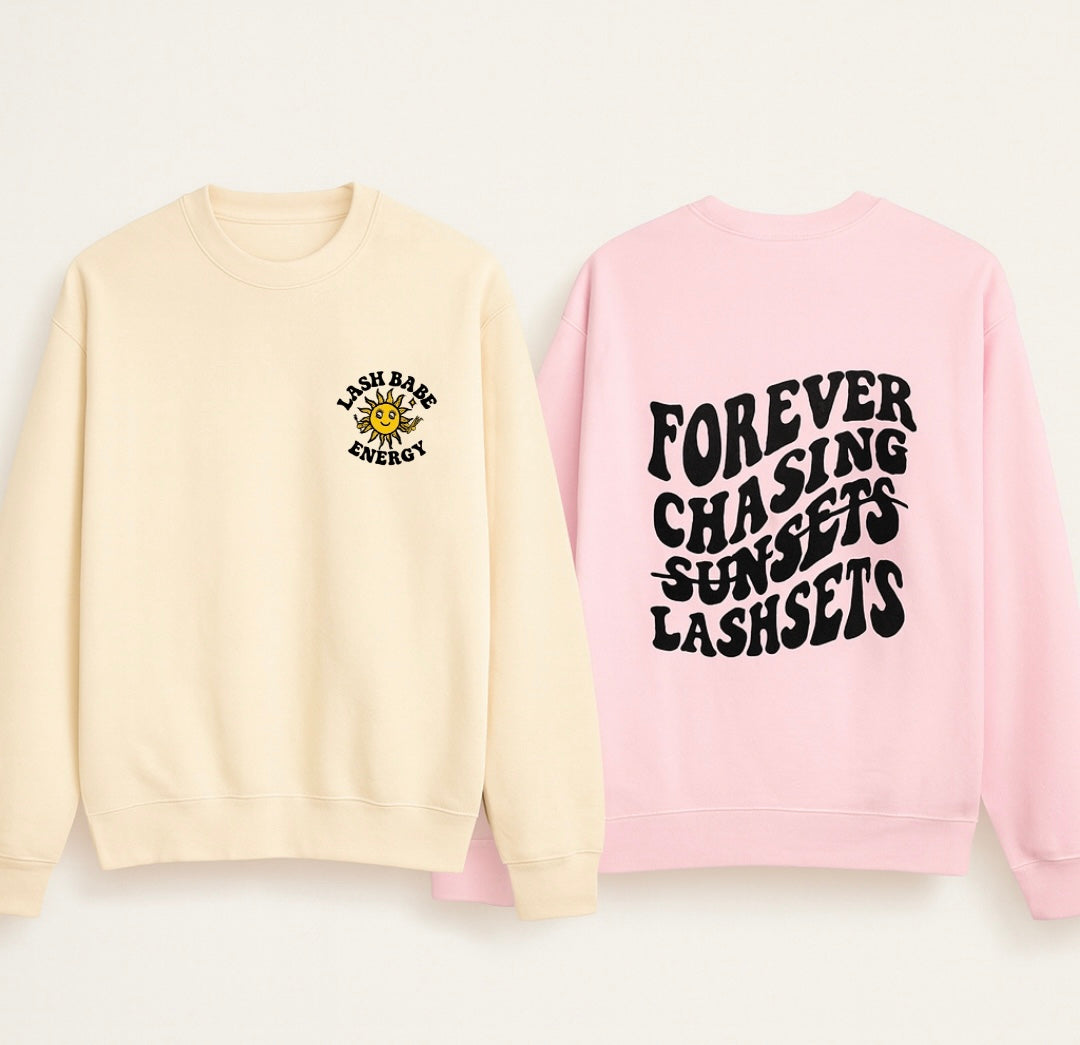 LASH BABE ENERGY SWEATSHIRTS